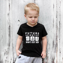 FUTURE SCIENTIST MAMA'S BOY NOW Short Sleeve T-shirt