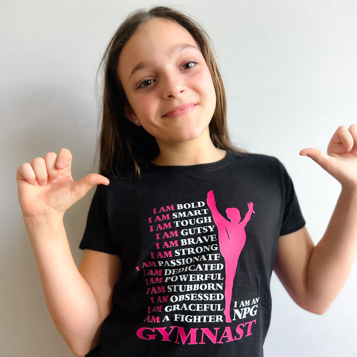 CUSTOM NPG GYMNAST girls t-shirt SPECIAL