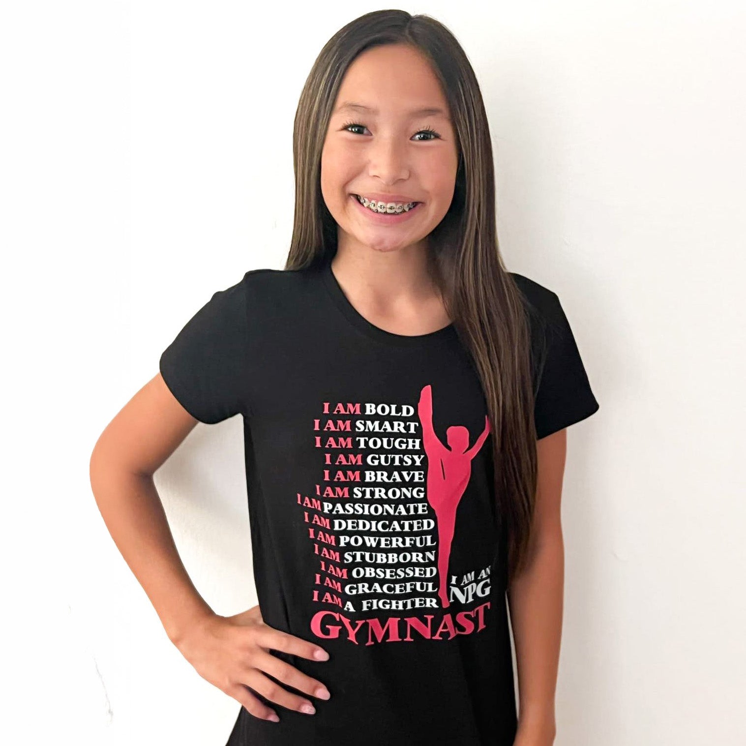 CUSTOM NPG GYMNAST girls t-shirt SPECIAL