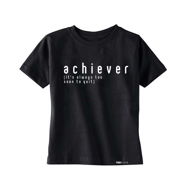 ACHIEVER Short Sleeve Kids Girls Boys Teen T-shirt