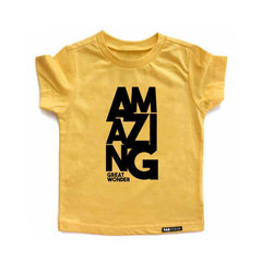 AMAZING Yellow Short Sleeve Kids T-shirt