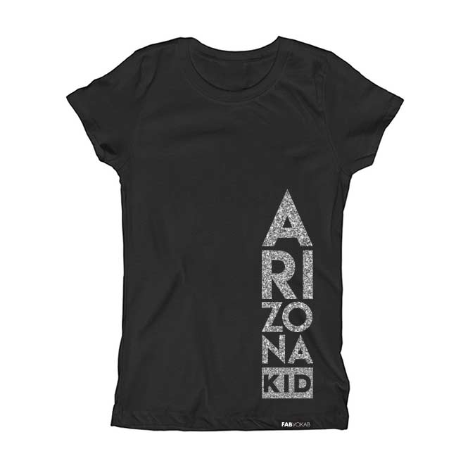 ARIZONA KID Glitter Short Sleeve T-shirt FABVOKAB