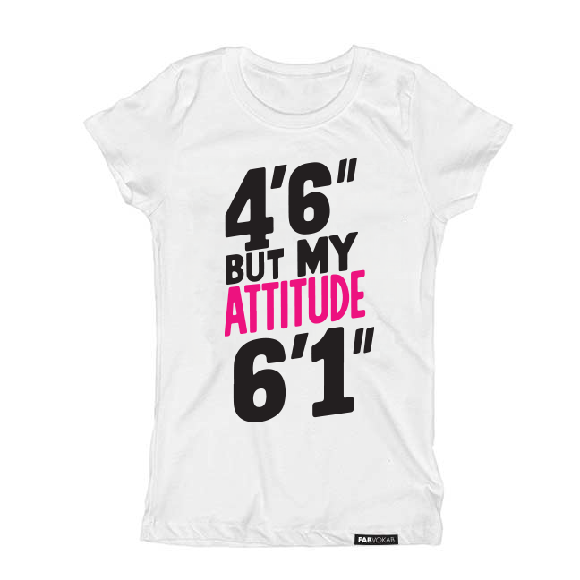 4'6" But My Attitude 6'1" - Young Gymnast Short Sleeve T-Shirt