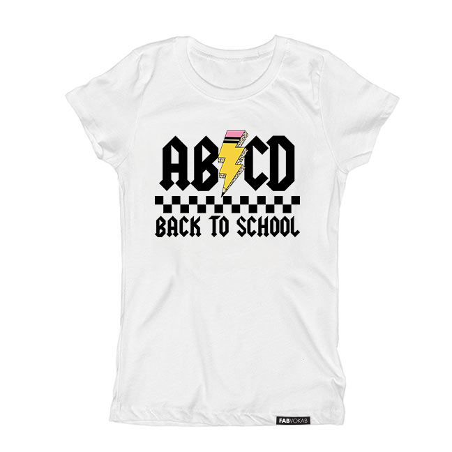 ABCD Back to School T-Shirt for Kids, Girls, Boys, and Teens