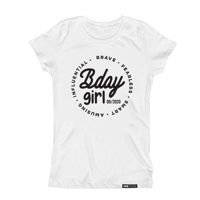 BIRTHDAY GIRL. Kids PINK graphic t-shirt