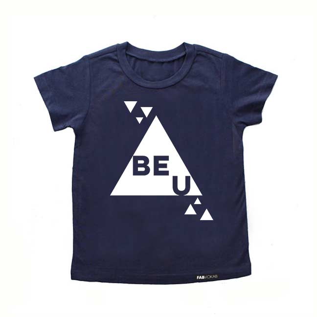 BE U Blue Short Sleeve T-shirt