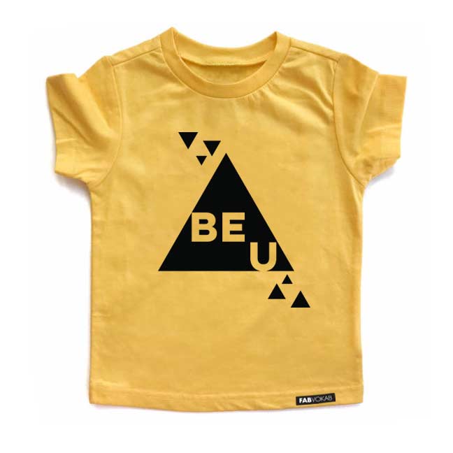 BE U Yellow Short Sleeve T-shirt