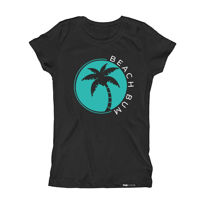 BEACH BUM  Kids, Girls, Boys, Teen Short Sleeve graphic T-shirt