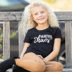 Beautiful Chaos life Kids, Girls, Teen Short Sleeve T-shirt