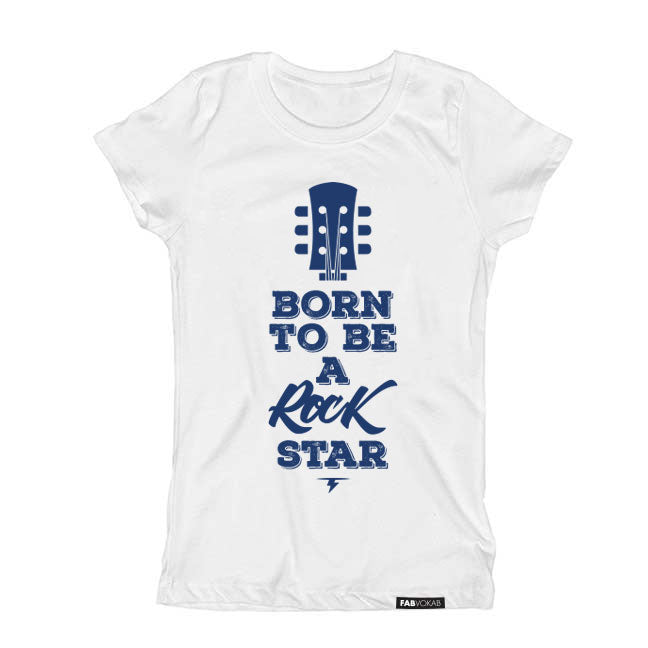 BORN TO BE A  ROCK STAR Kids, Girls, Boys, Unisex Short Sleeve T-shirt