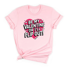 Be My Valentine or I'll Flip #Gymnast T-Shirt