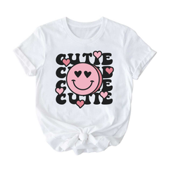 Cutie T-Shirt for Kids, Girls, and Teens - Adorable Short Sleeve Tee