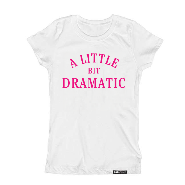 A LITTLE BIT DRAMATIC Kids & Teens Short Sleeve T-Shirt