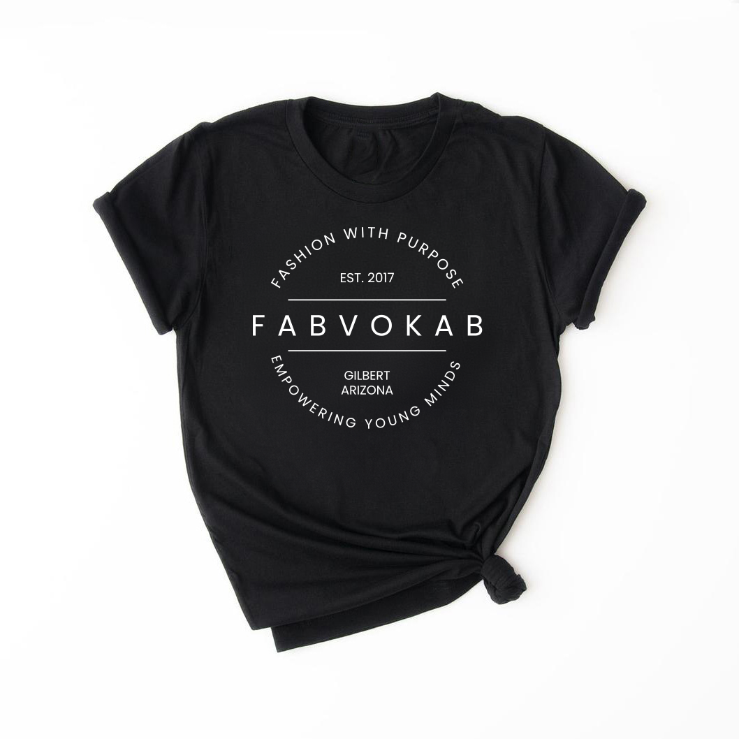 FABVOKAB Logo Kids, Girls, Teen Short Sleeve T-shirt