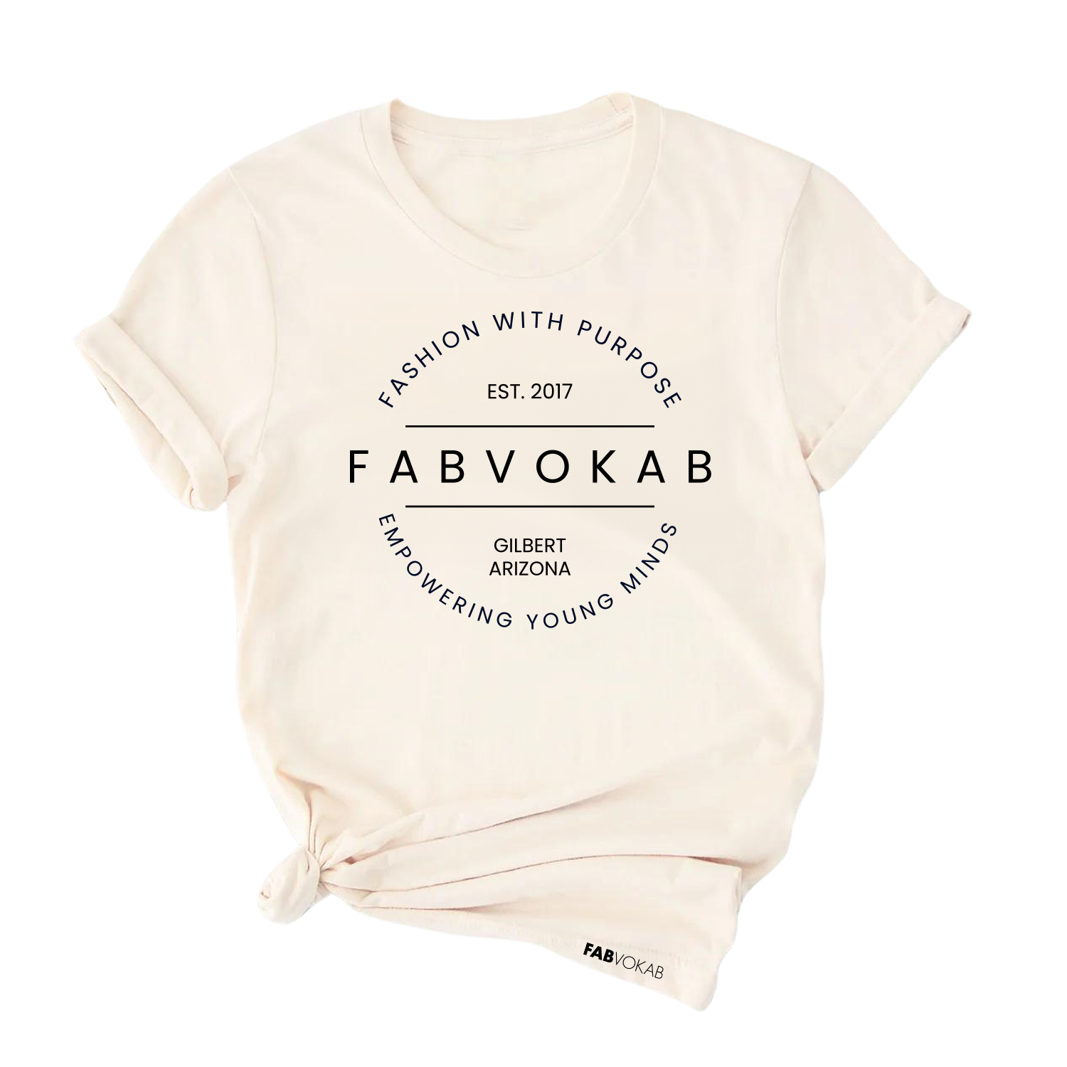 FABVOKAB Logo Kids, Girls, Teen Short Sleeve T-shirt