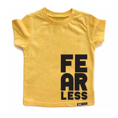 FEARLESS Yellow Short Sleeve T-shirt