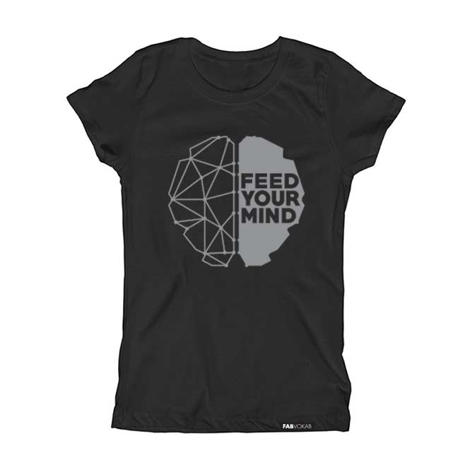 Feed Your Mind, Kids, Girls, Boys, Unisex, Short Sleeve T-shirt