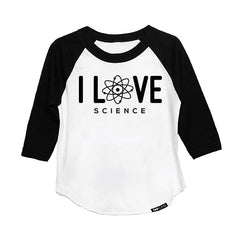 I LOVE SCIENCE RAGLAN