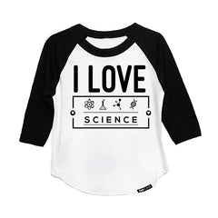 I LOVE SCIENCE GRAPHIC RAGLAN