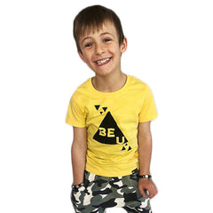 BE U Yellow Short Sleeve T-shirt