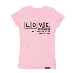 GIRLS LOVE AND AFFECTION Pink Short Sleve T-shirt