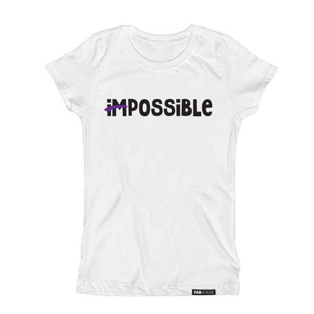 IMPOSSIBLE-POSSIBLE KIDS TEEN UNISEX GIRLS BOYS T-SHIRT