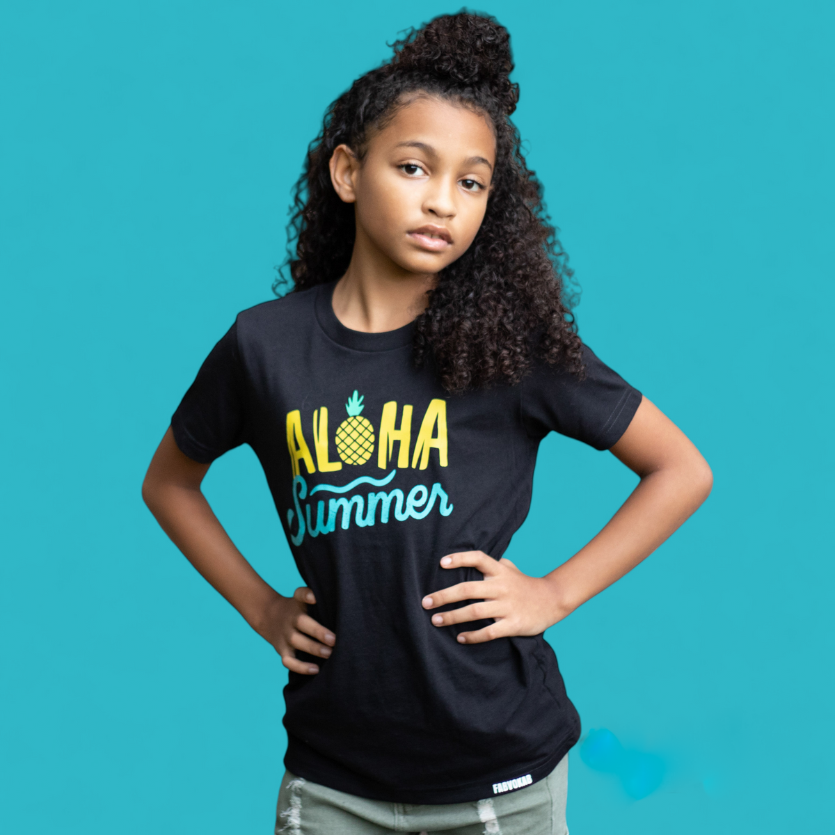 Aloha Summer - Kids Hawaii-Inspired Short Sleeve T-Shirt