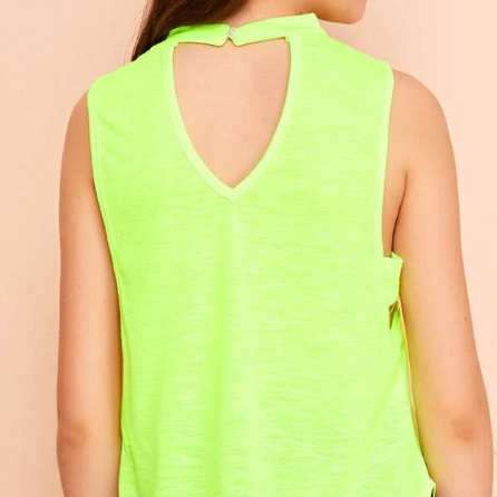 Good things take time Kids, Teen Neon Green Tank Top