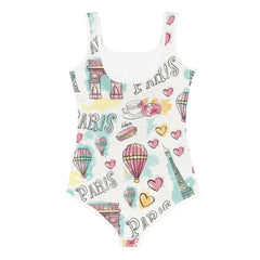 I love Paris Kids Little Girls Swimsuit