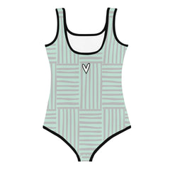 Hello Summer Kids Little Girls Swimsuit (green)