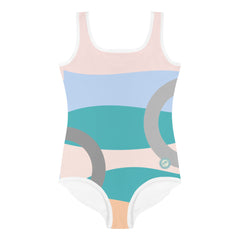 Dreamy Pastels Kids Little Girls Swimsuit FABVOKAB