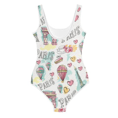 I love Paris Kids Teen Big Girls Swimsuit