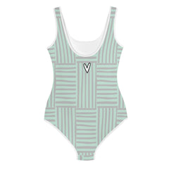 Hello Summer Kids Big Girls Swimsuit (green)