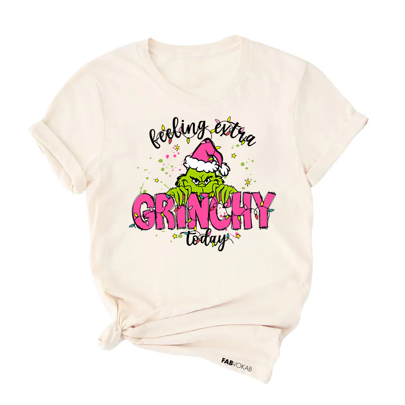 Feeling Extra Grinchy Today T-shirt - Kids, Teens & Adults