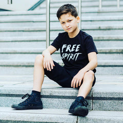 FREE SPIRIT Short Sleeve Kids Teen T-shirt