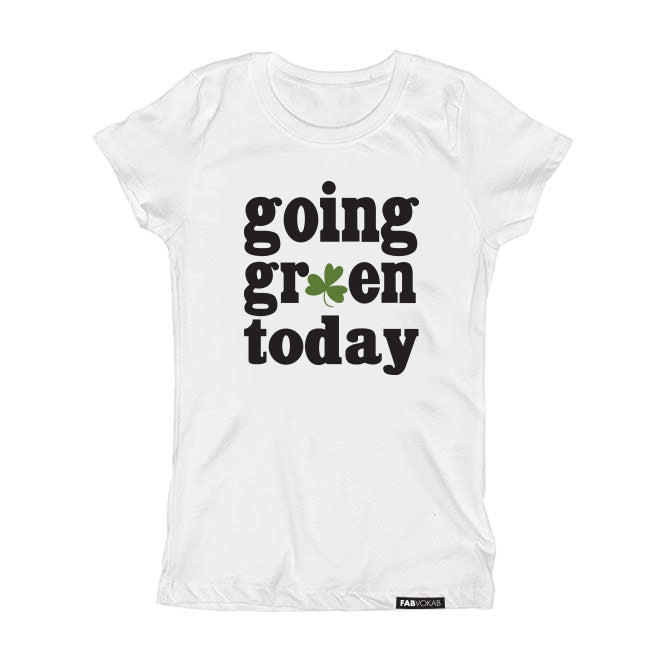 GOING GREEN TODAY Short Sleeve Kids, Teen, Boys, Girls T-shirt