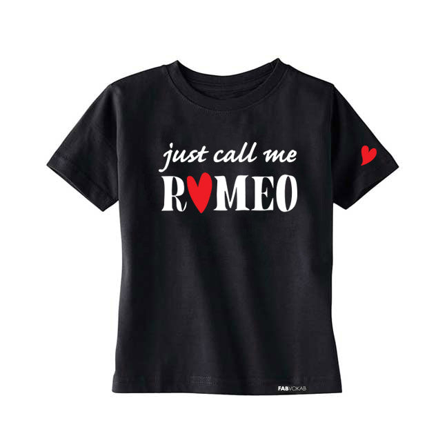 Just call me ROMEO Short Sleeve Kids, Boys, T-Shirt