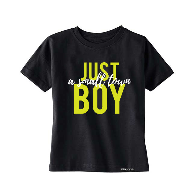 JUST A SMALL TOWN BOY Kids, Boys, Teen Short Sleeve T-shirt