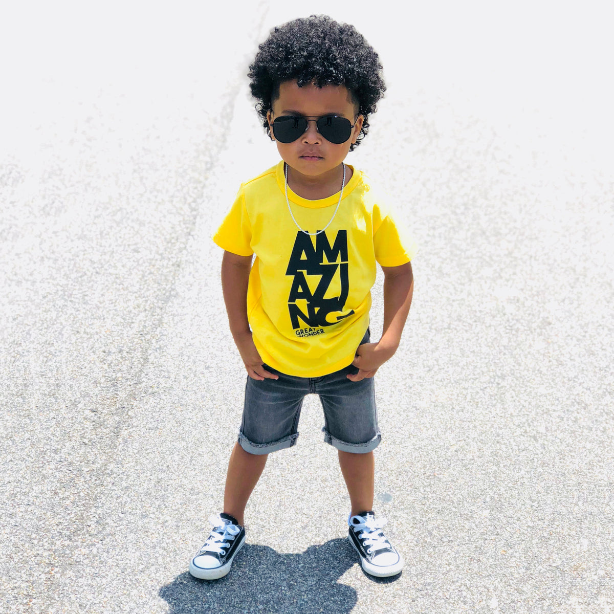 AMAZING Yellow Short Sleeve Kids T-shirt